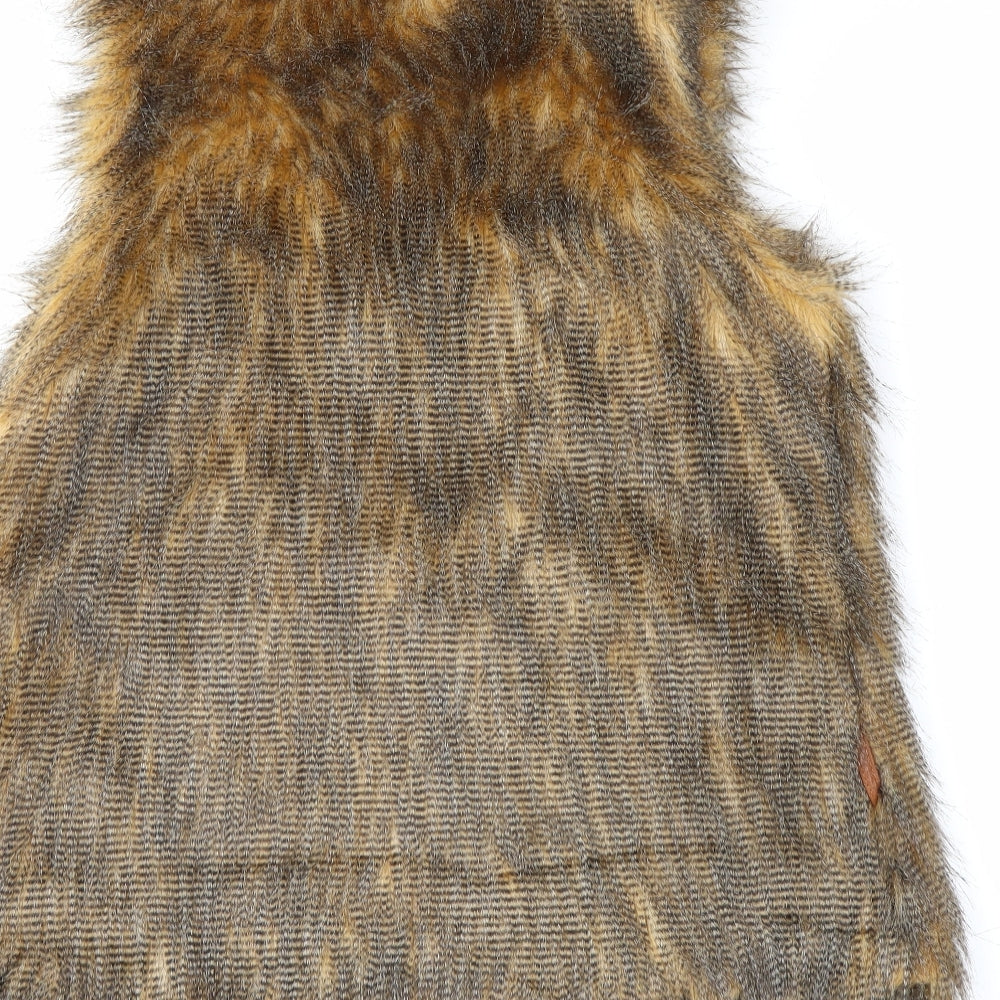 Just Elegance Womens Brown Gilet Jacket Size S