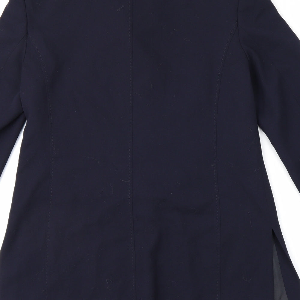 Bianca Womens Blue Jacket Blazer Size 8
