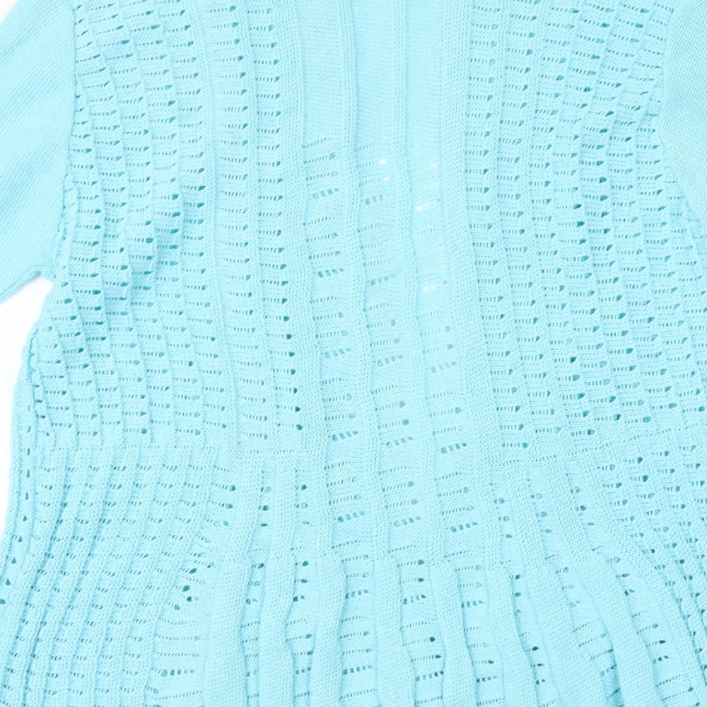 Pure & Natural Womens Blue Shrug Jumper Size M