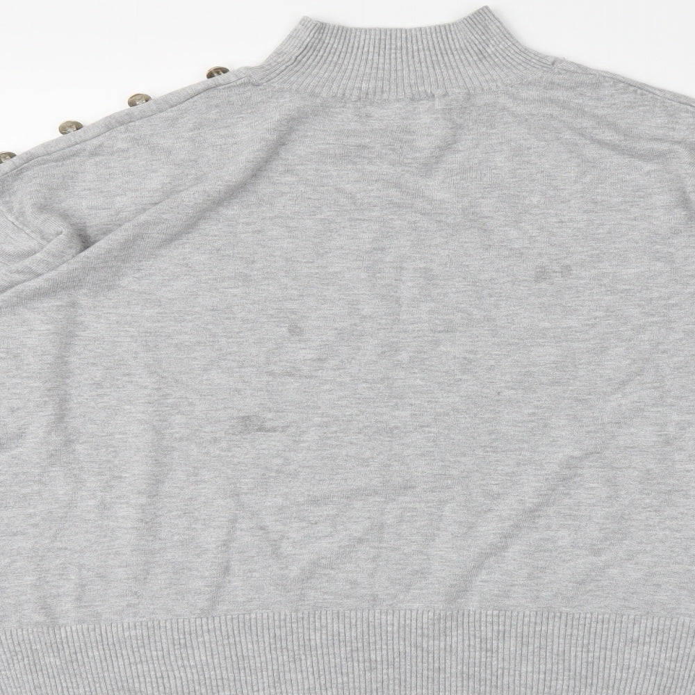 F&F Womens Grey Pullover Jumper Size 14