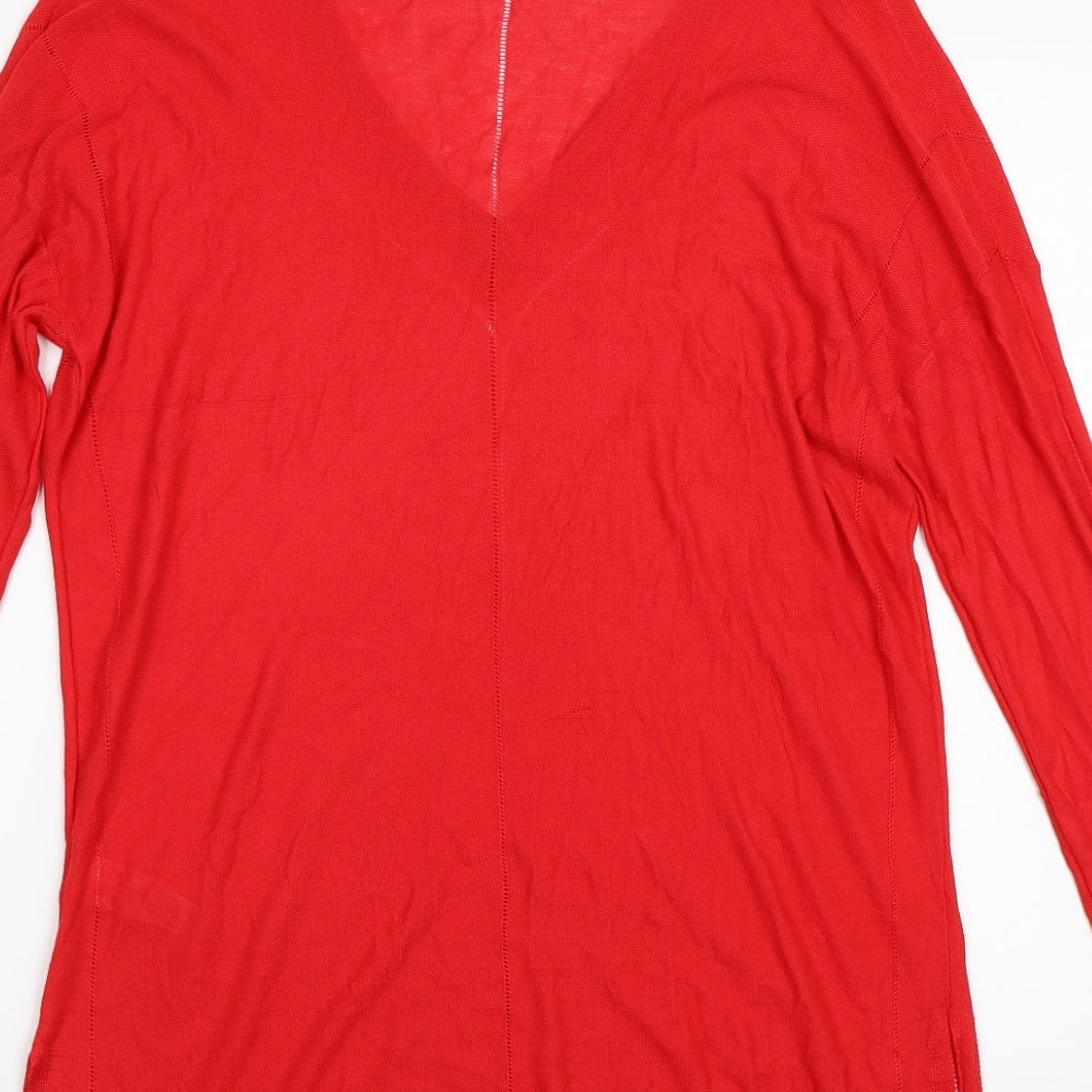 NEXT Womens Purple Henley Jumper Size 16
