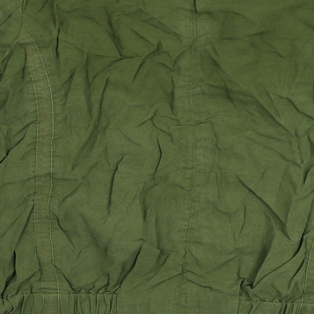 H&M Womens Green Jacket Size 6 - studded detail