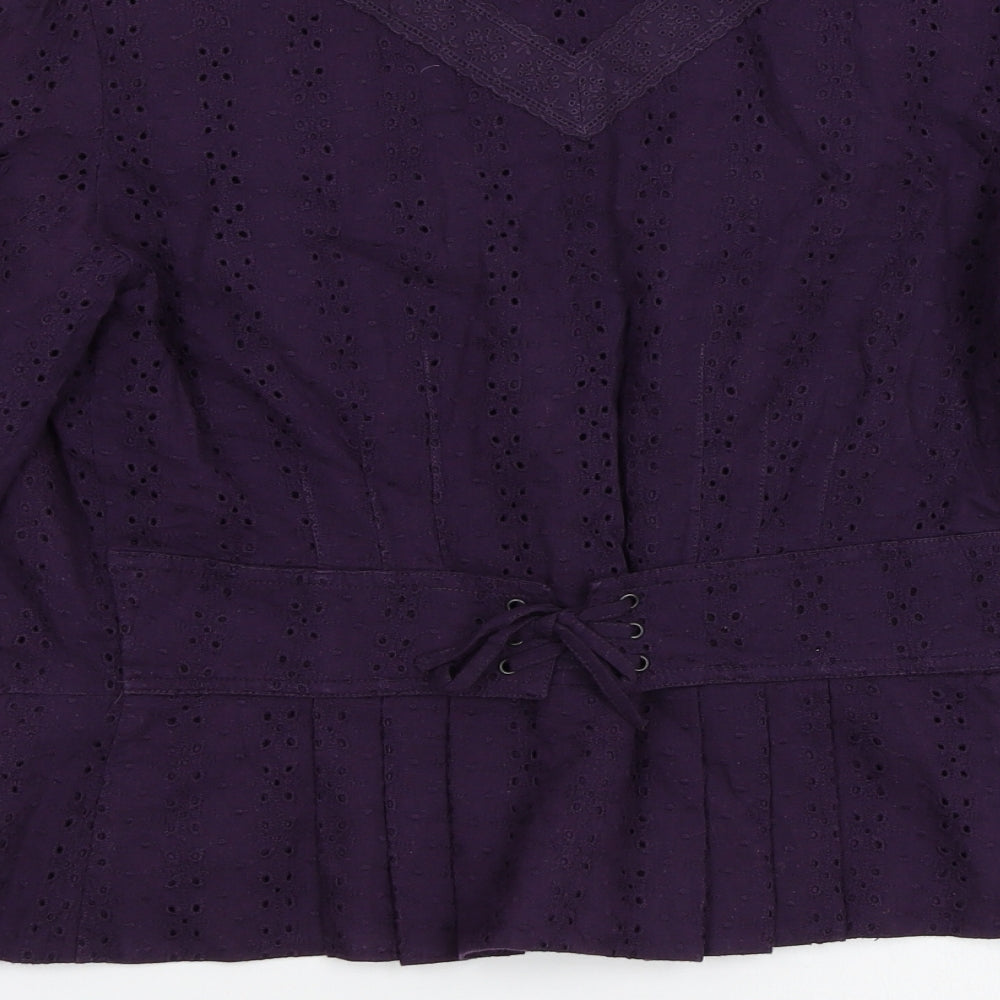 Matthew Williamson Womens Purple Jacket Blazer Size 10