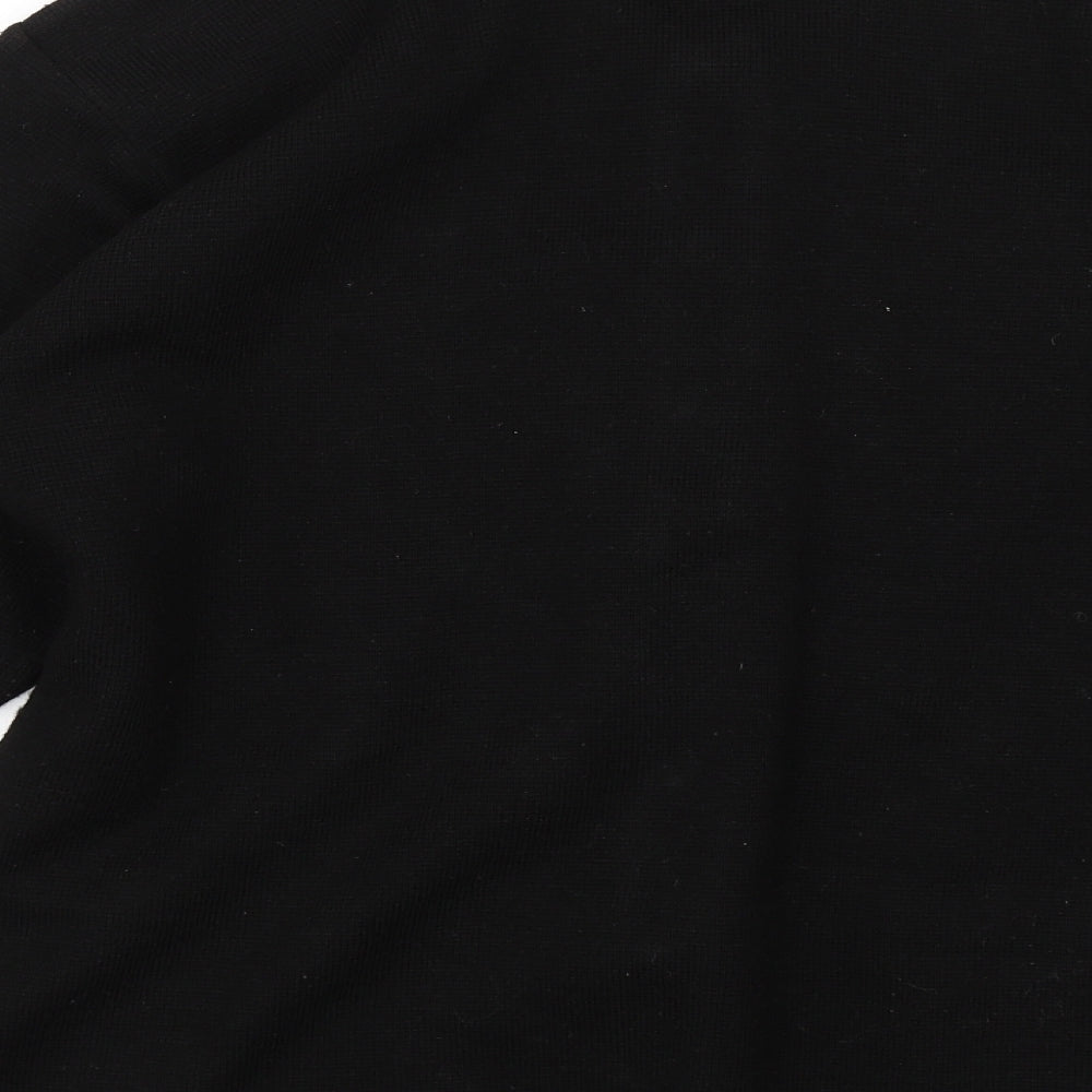 Paramour Womens Black Floral Cardigan Jumper Size M