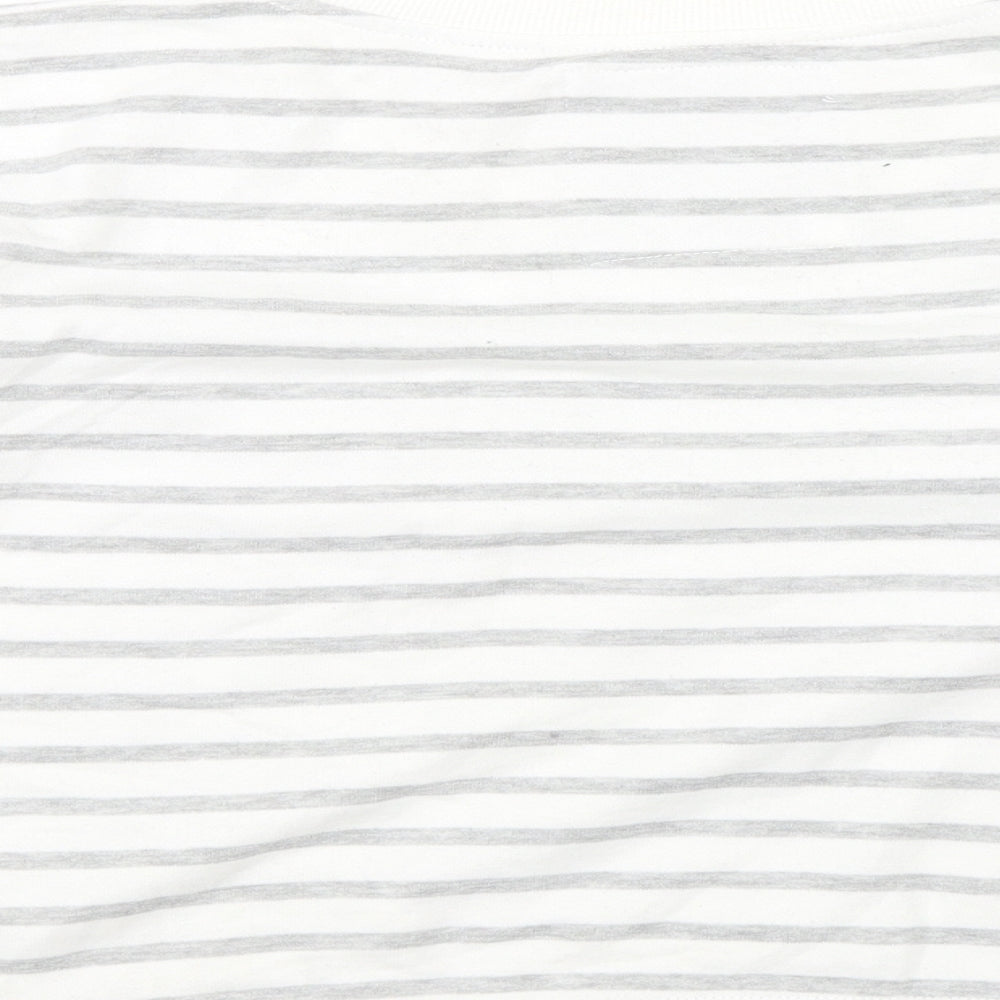 Atmosphere Womens White Striped Pullover Jumper Size 8
