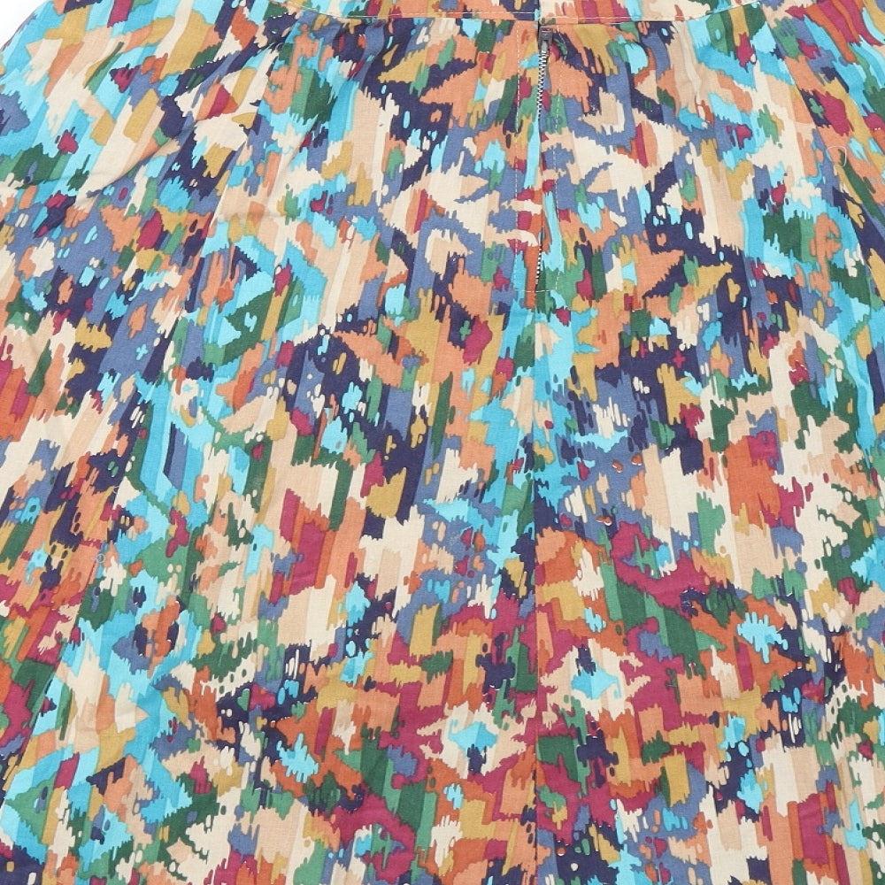 Preworn Womens Multicoloured Swing Skirt Size 30 in