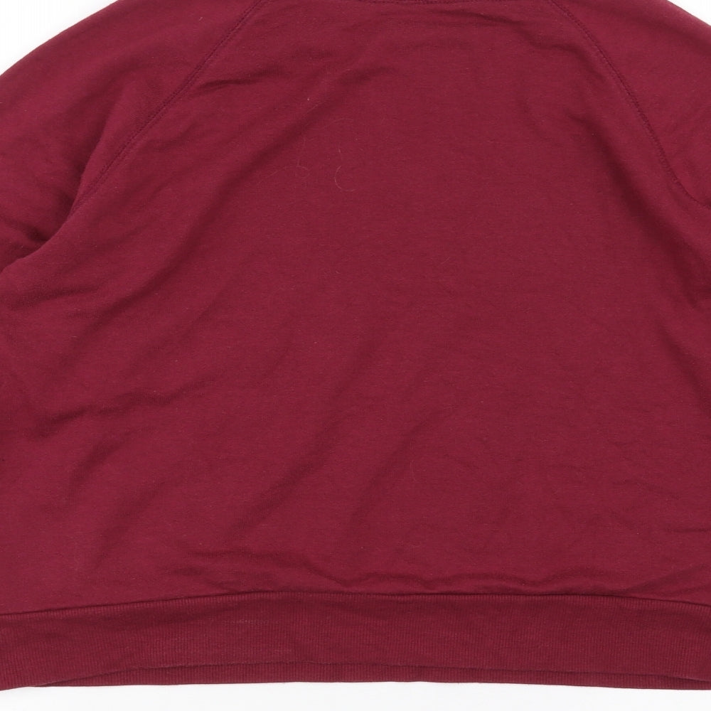 H&M Womens Red Pullover Jumper Size M