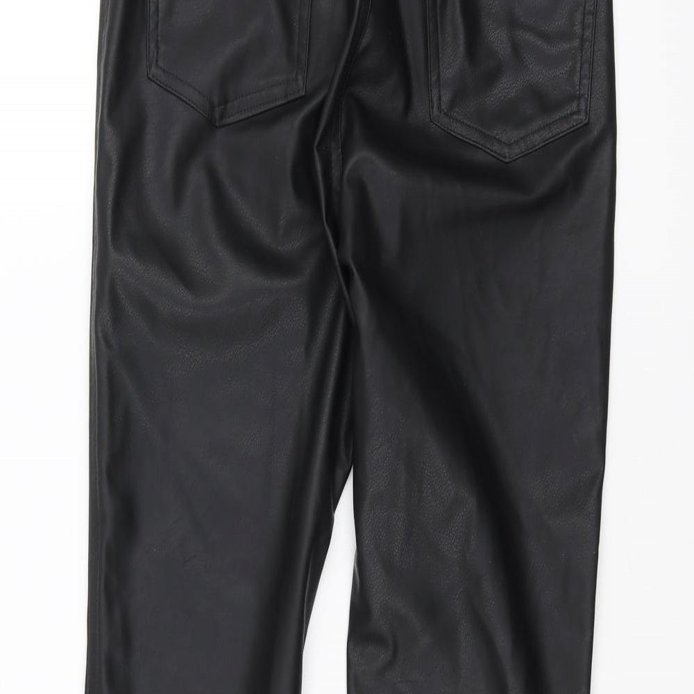 H&M Womens Black Trousers Size 8 L27 in