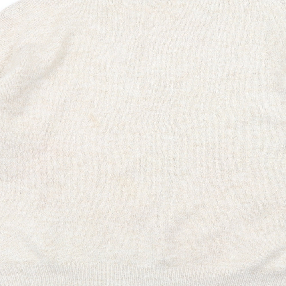 George Womens White Pullover Jumper Size M