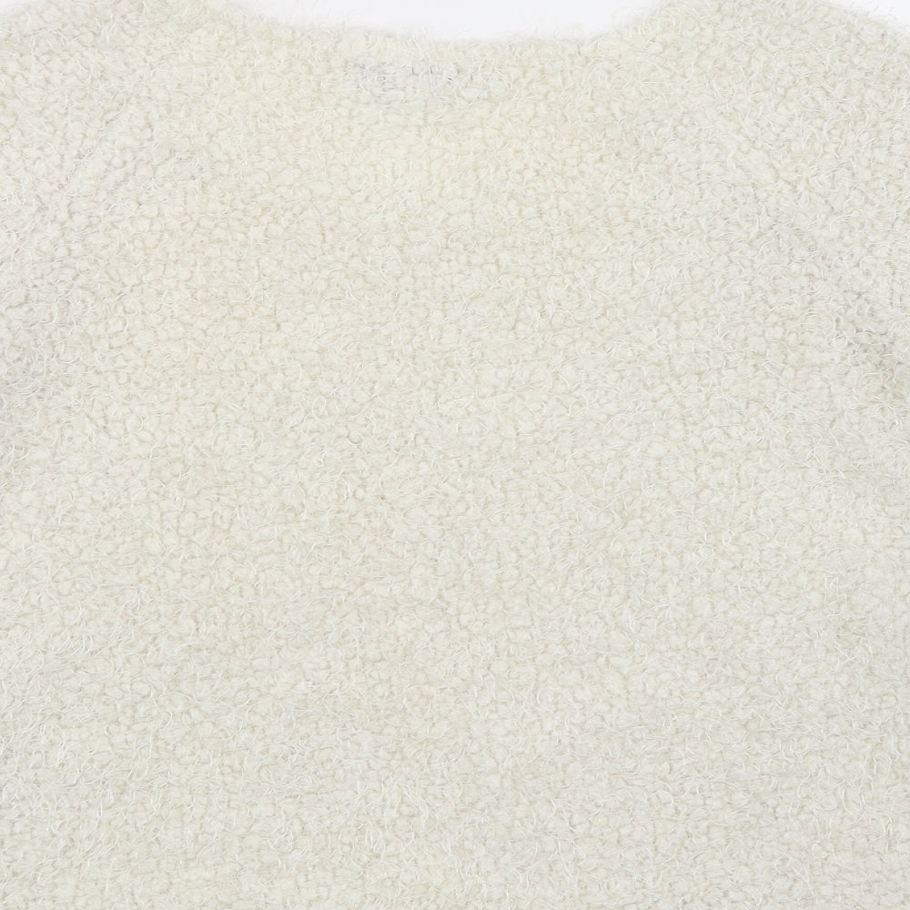 Cameo Rose Womens White Pullover Jumper Size 8