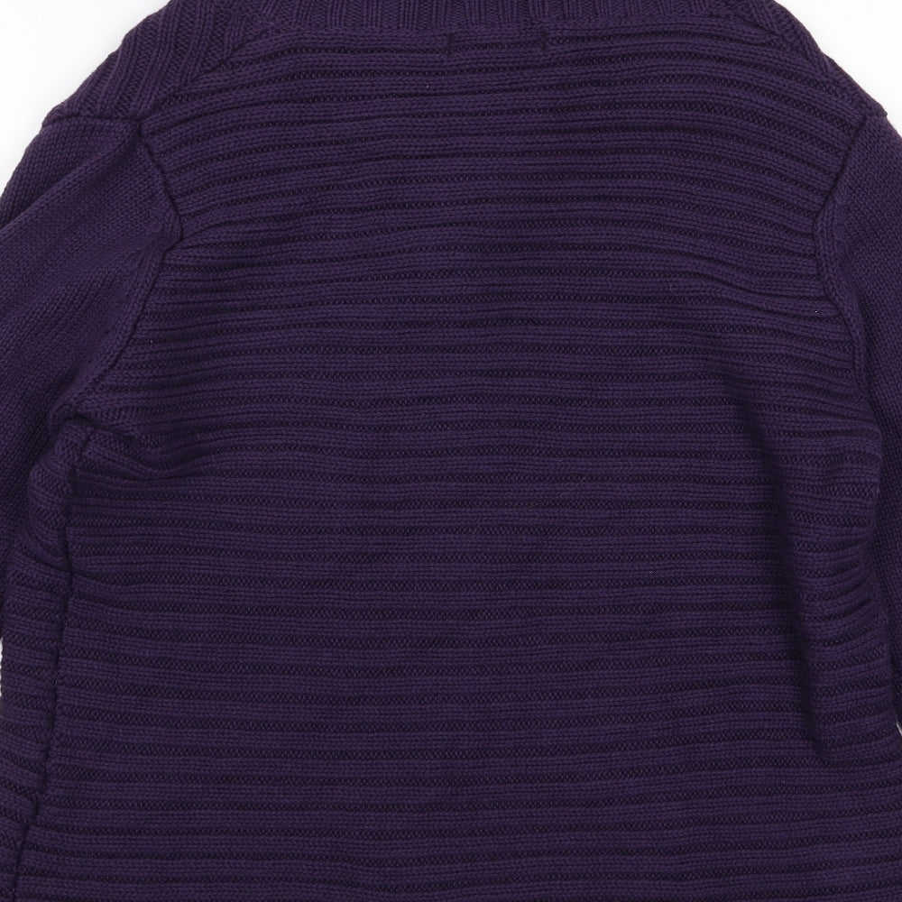 fabrizo Womens Purple Cardigan Jumper Size L