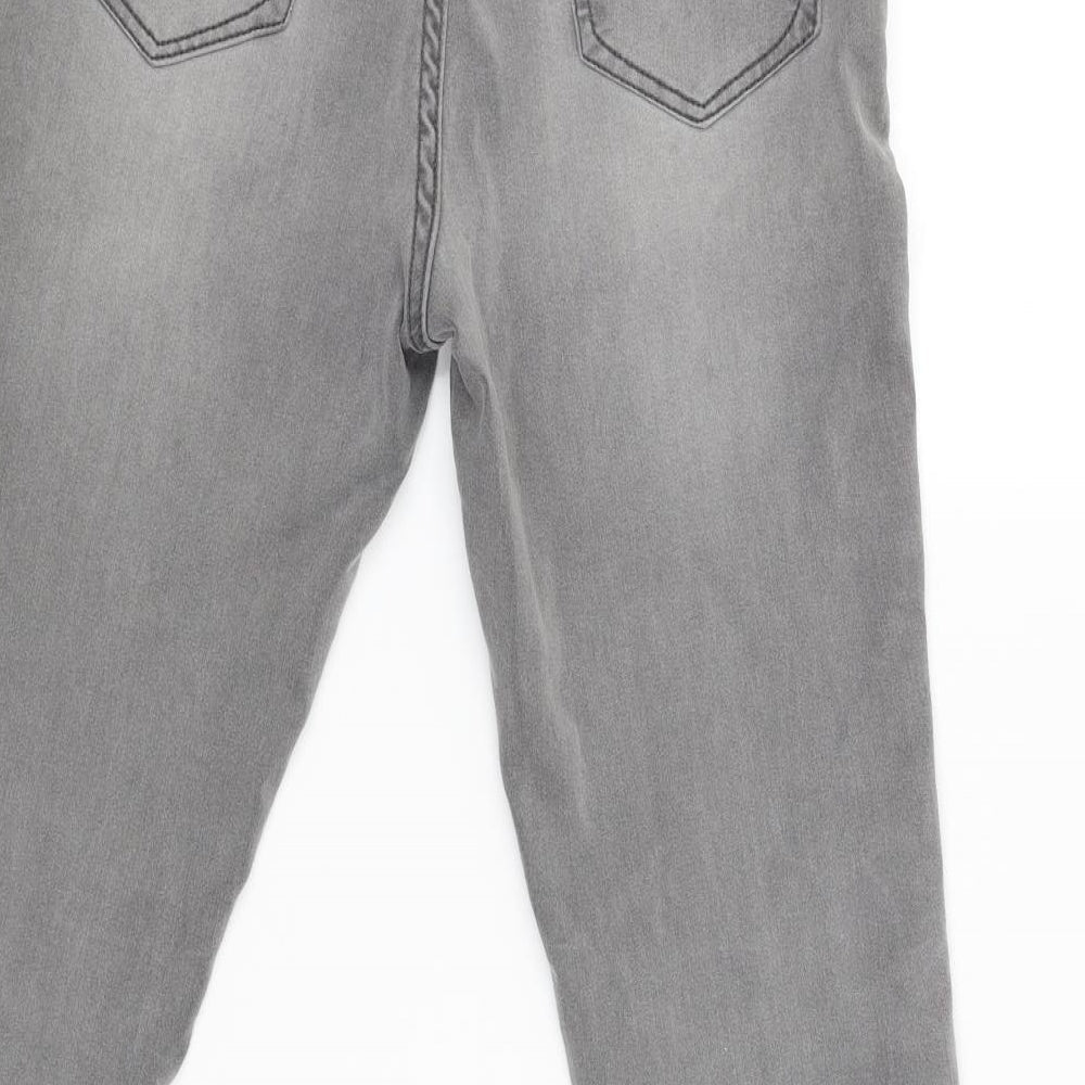 nanette Womens Grey Cargo Trousers Size 4 L26 in