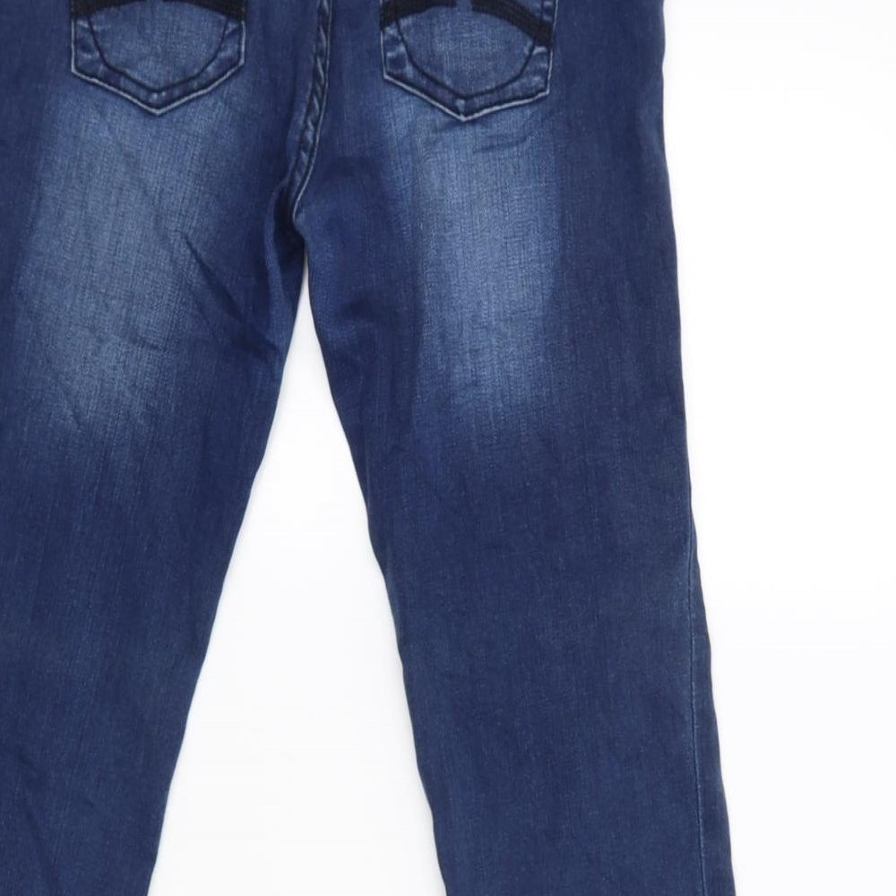 Review Womens Blue Straight Jeans Size 38 L29 in