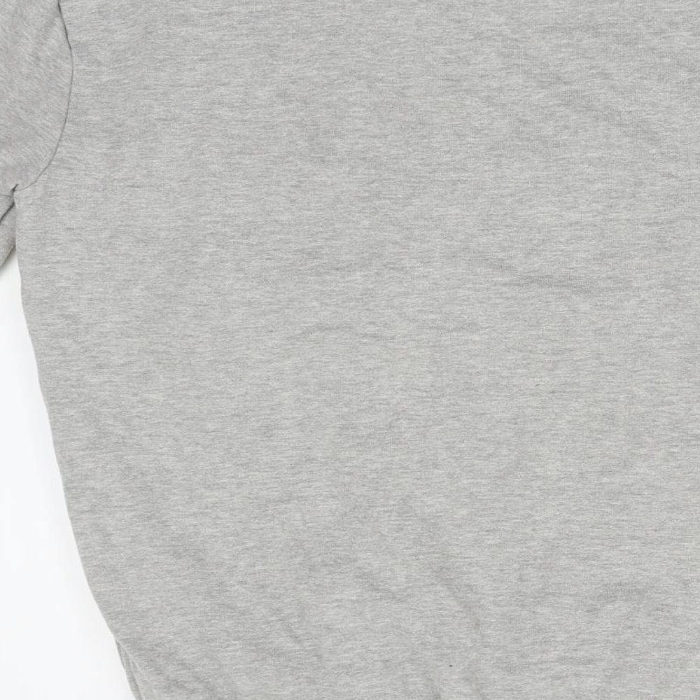 ellesse Womens Grey Henley Sweatshirt Size 4