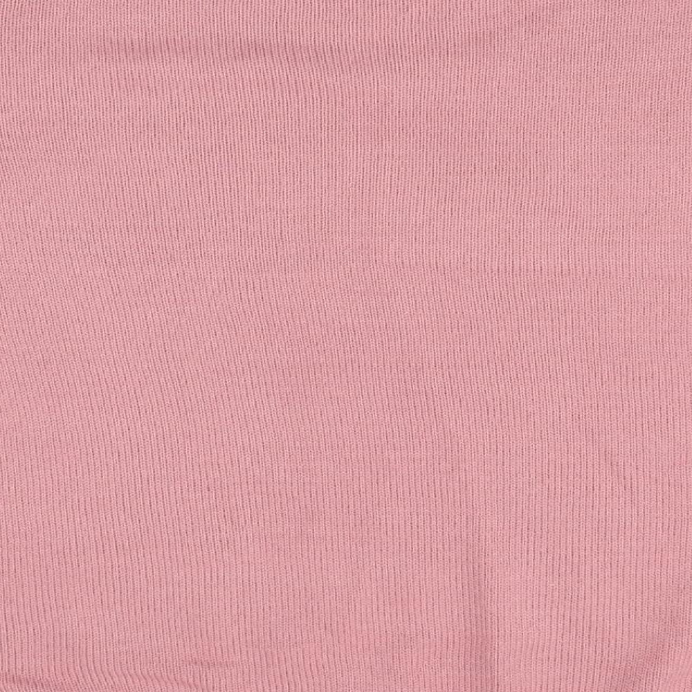 EWM Womens Pink Knit Pullover Jumper One Size
