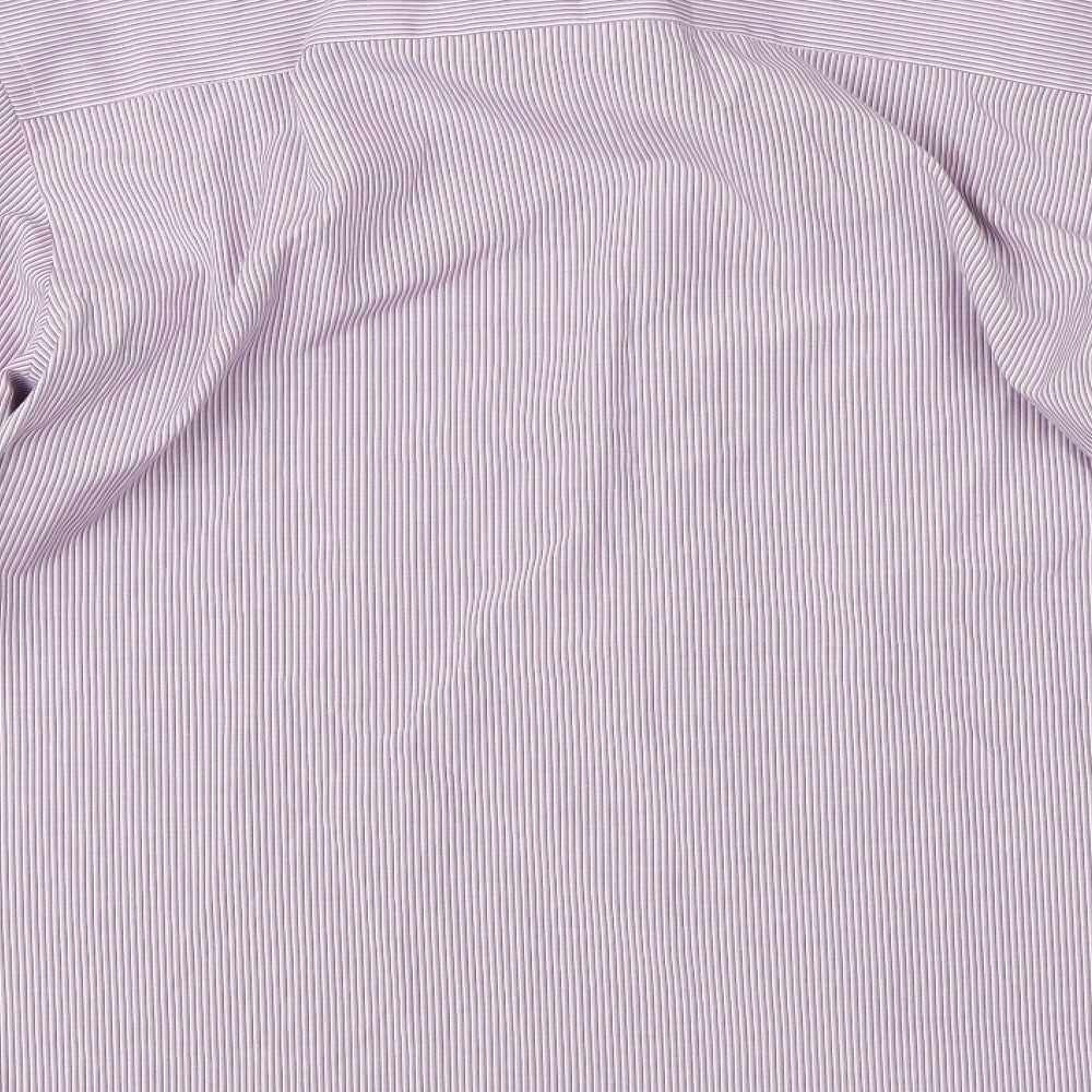 NEXT Mens Purple Striped Dress Shirt Size 43