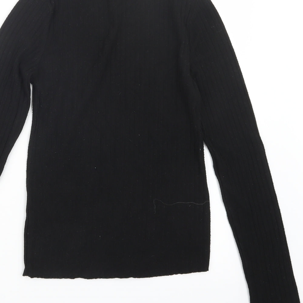 STR Womens Black Pullover Jumper Size S