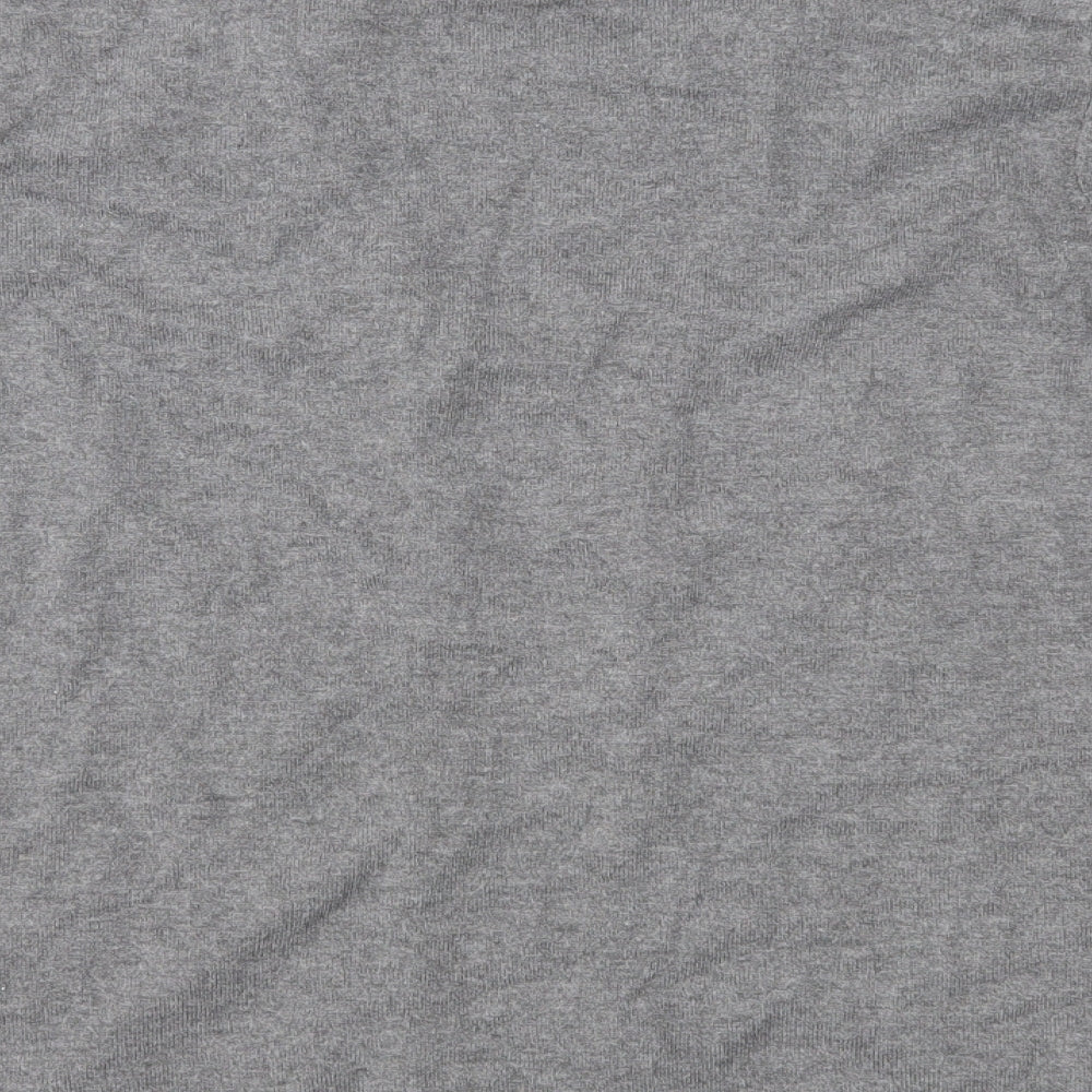 Bonmarché Womens Grey Striped Knit Pullover Jumper Size 16