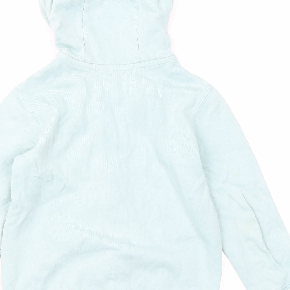 H&M Girls Blue Full Zip Hoodie Size 2 Years