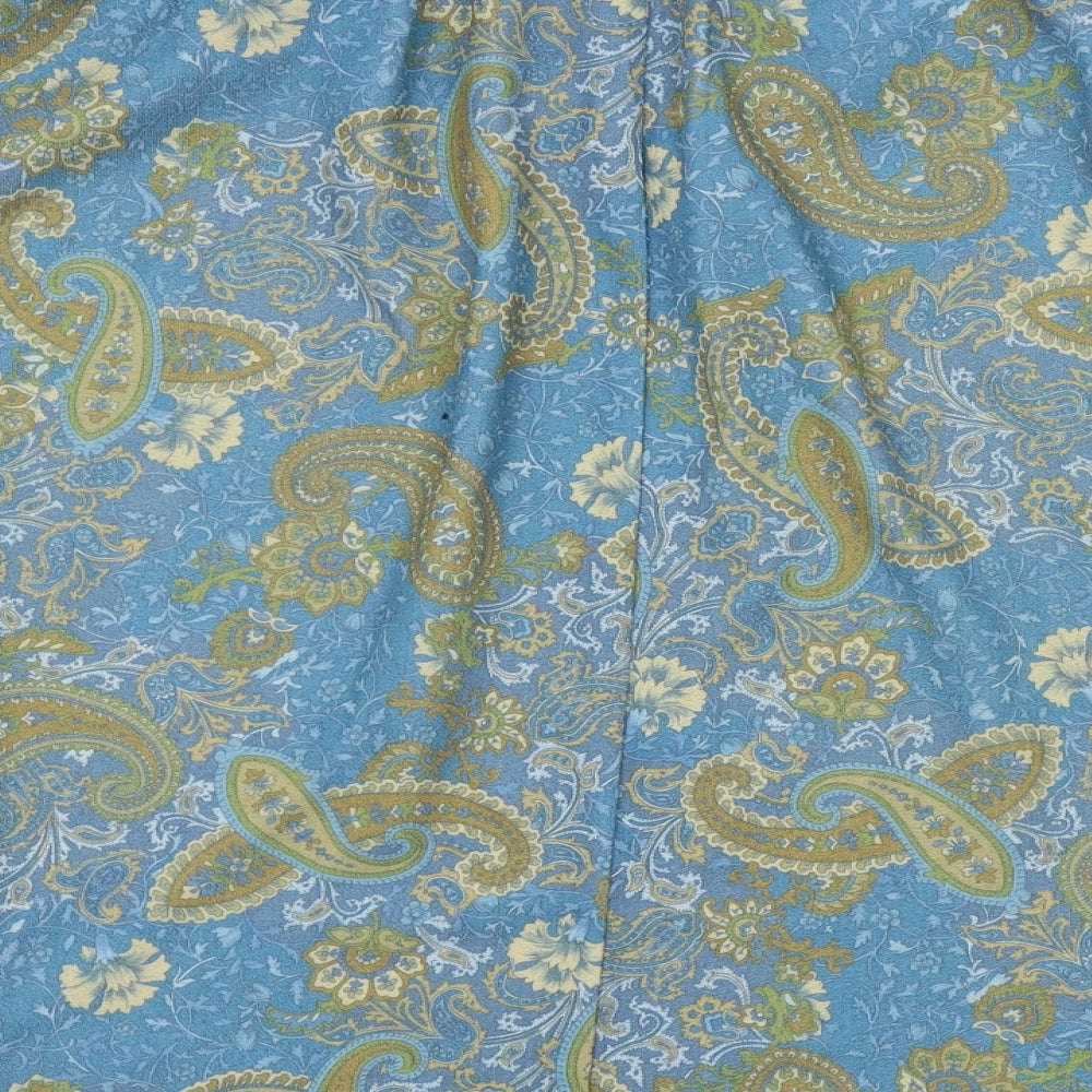 DMART Womens Blue Paisley Flare Skirt Size M