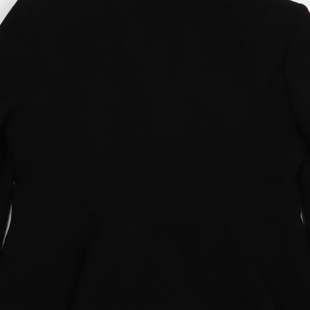 Preworn Womens Black Jacket Blazer Size 12