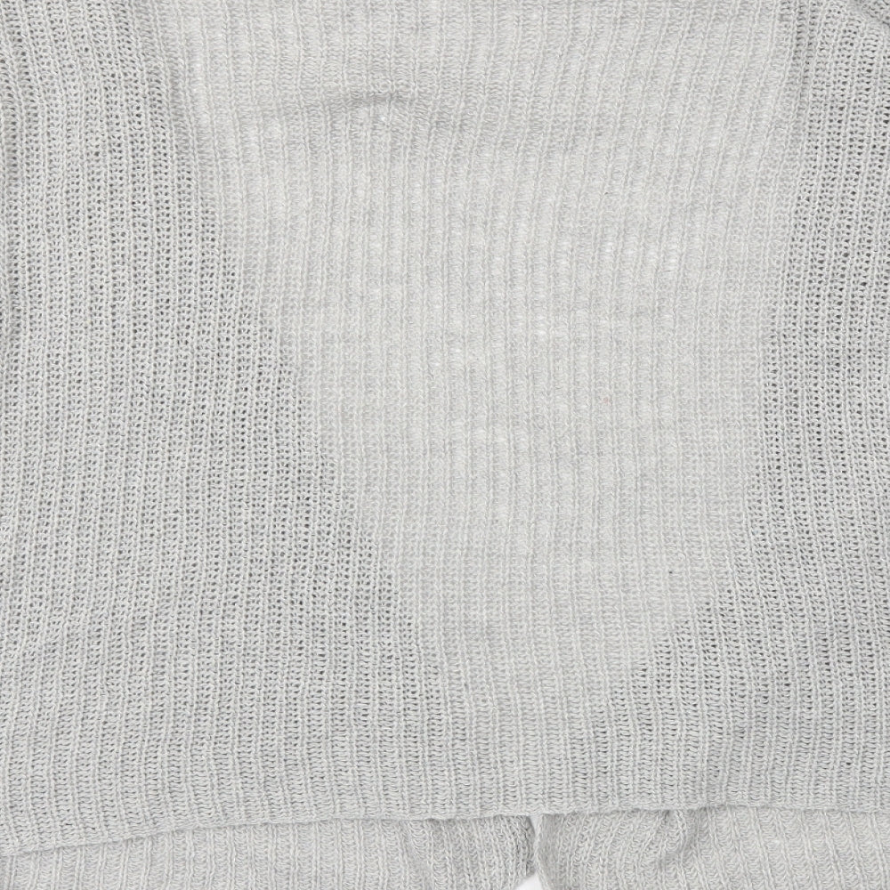 SheIn Womens Grey Cardigan Jumper Size L