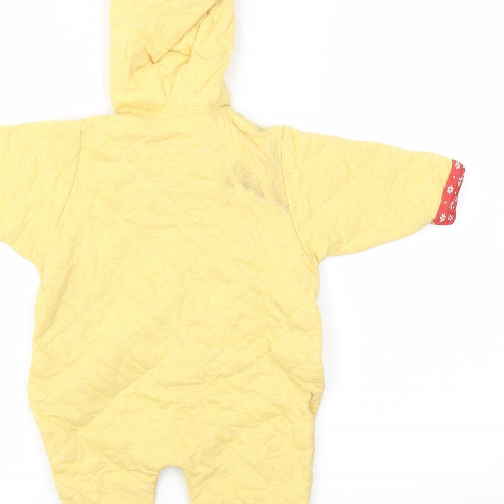 BABYBAY Boys Yellow Animal Print Jacket Size 3-6 Months