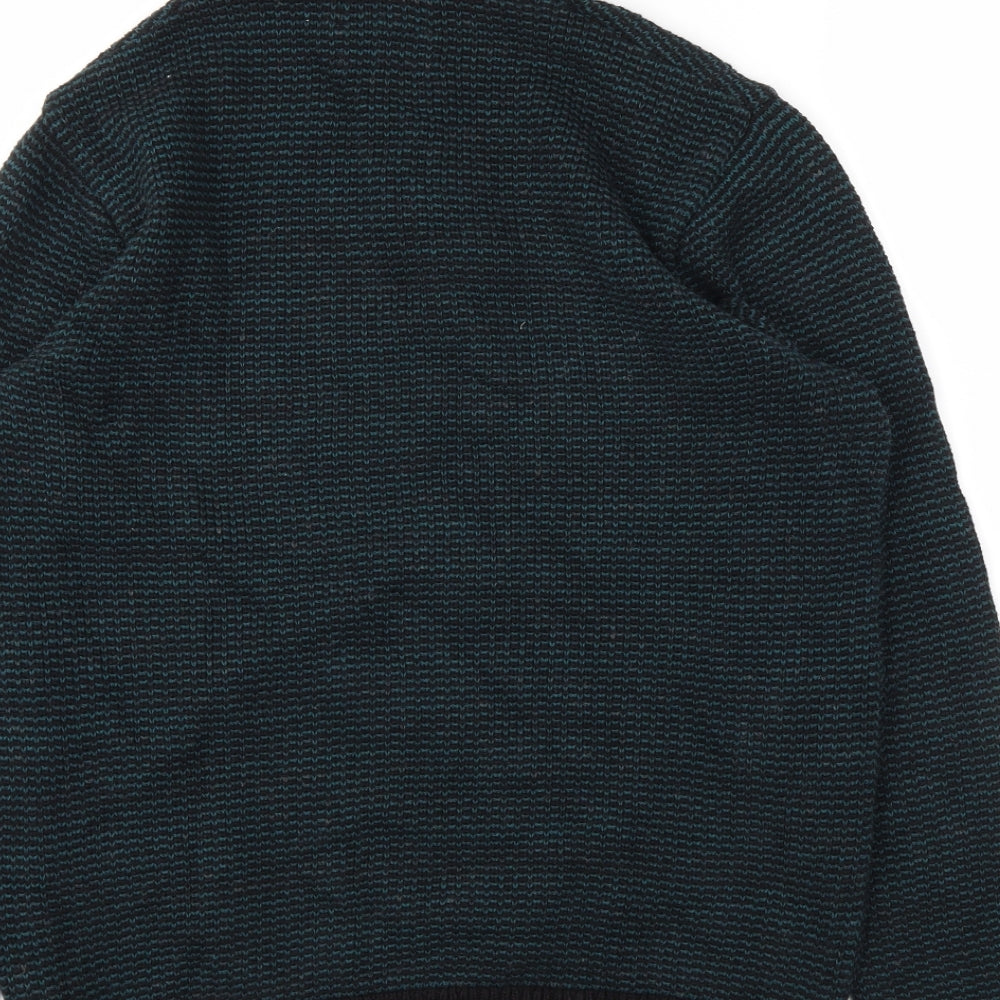 M&S Mens Blue Pullover Hoodie Size M