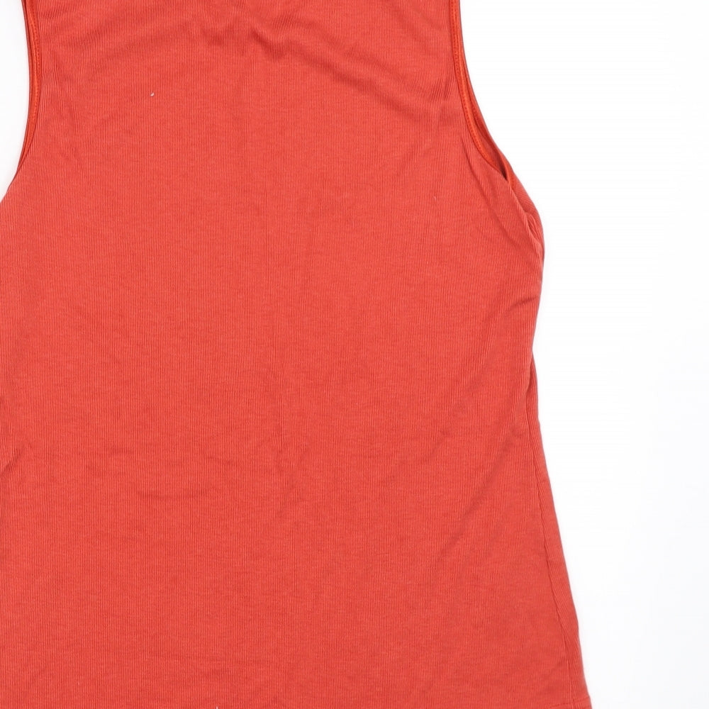 Country Casuals Womens Orange Basic Tank Size L