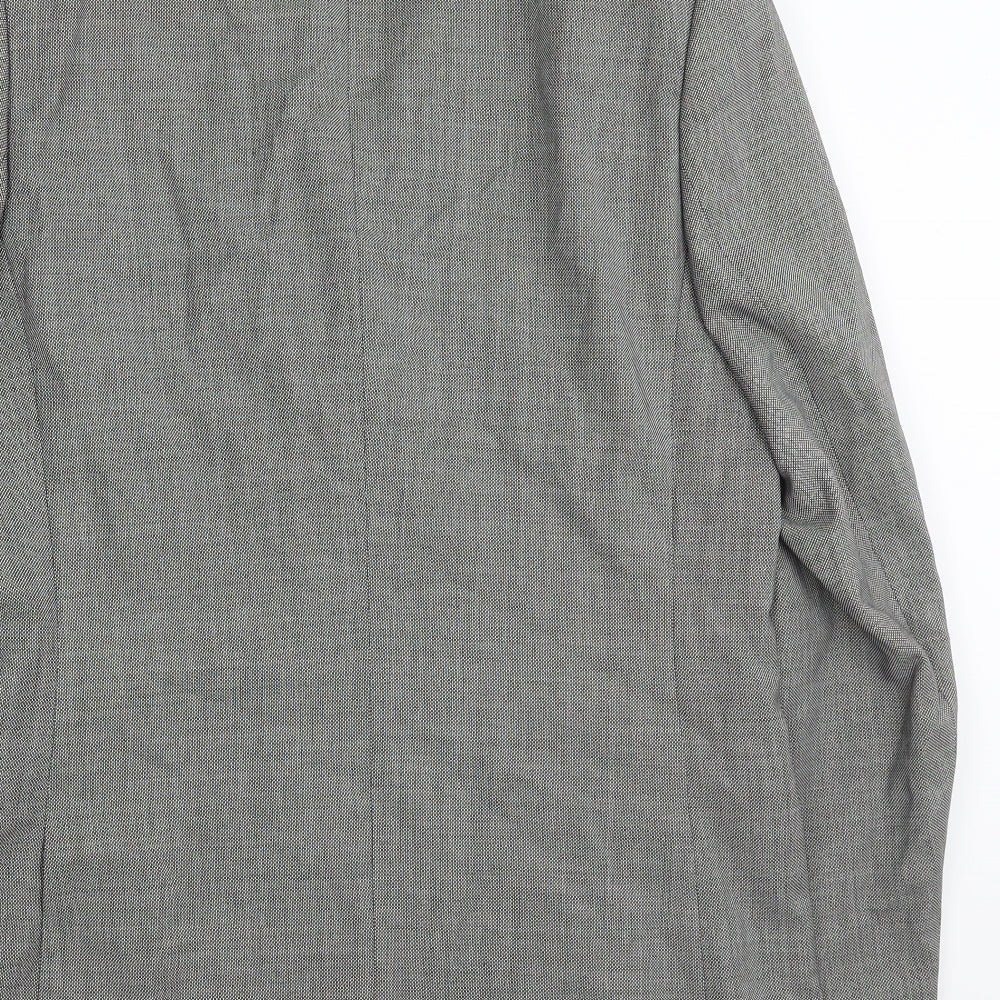Topman Mens Grey Jacket Suit Jacket Size 42