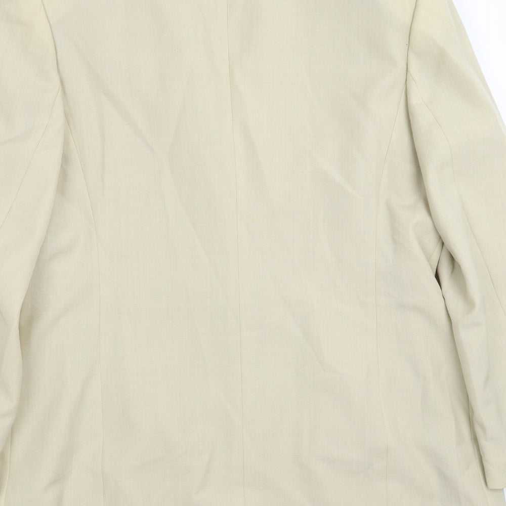 Bianca Womens Yellow Jacket Suit Jacket Size 12