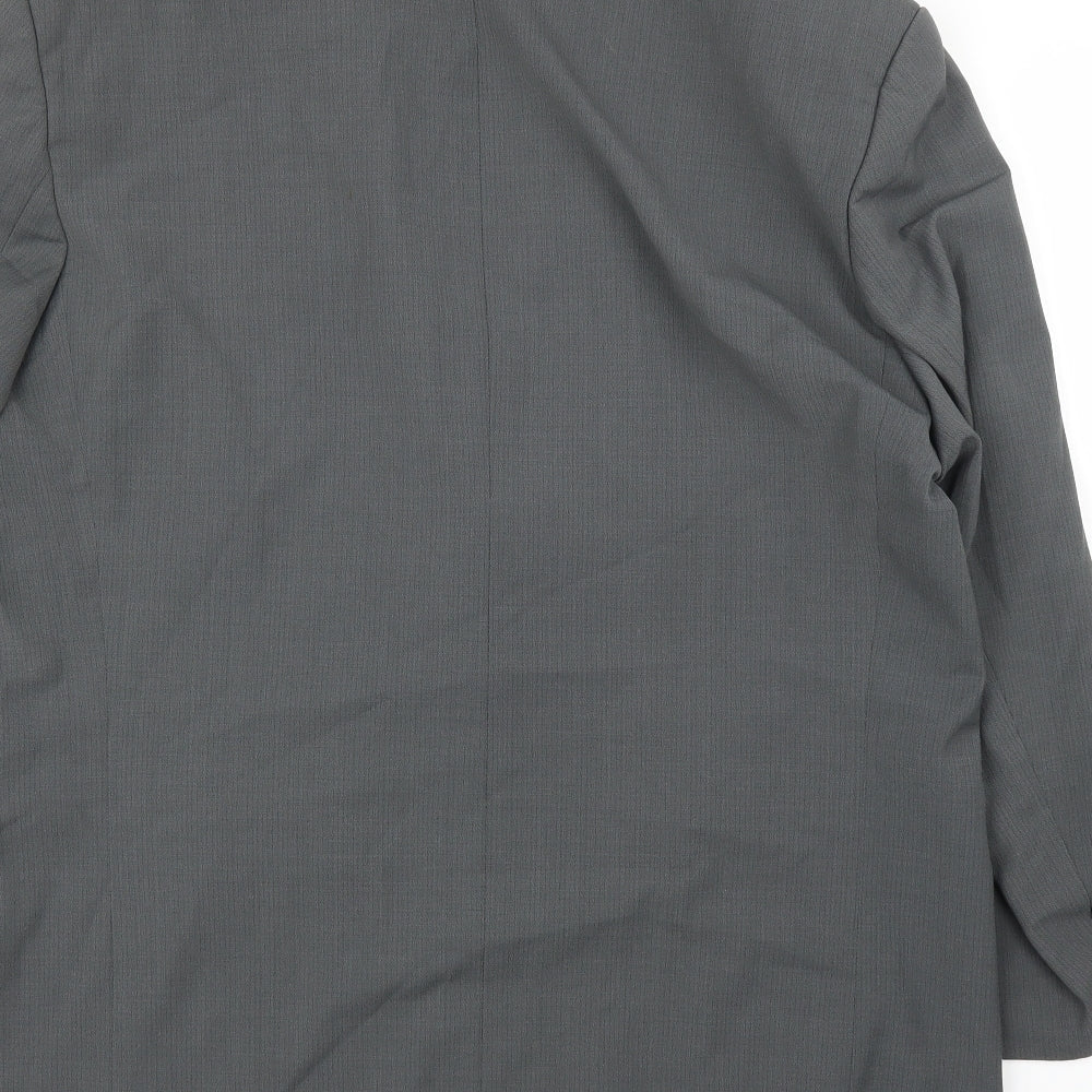 Benvenuto Mens Grey Jacket Suit Jacket Size 48