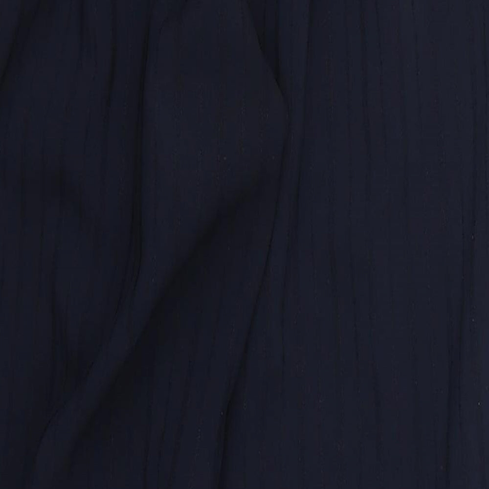 Preworn Womens Blue Striped Trousers Size 32 in L26 in