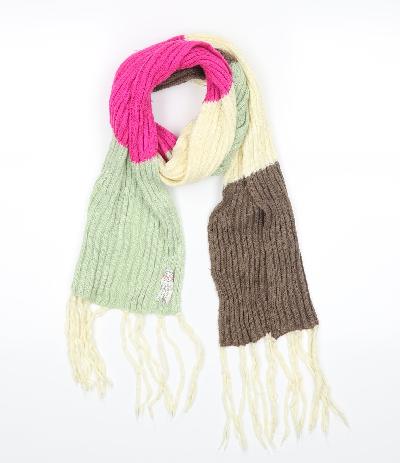 Dorothy Perkins Womens Multicoloured Striped Scarf