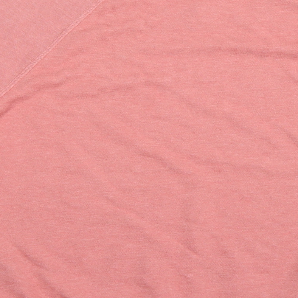 H&M Womens Pink Henley Jumper Size M