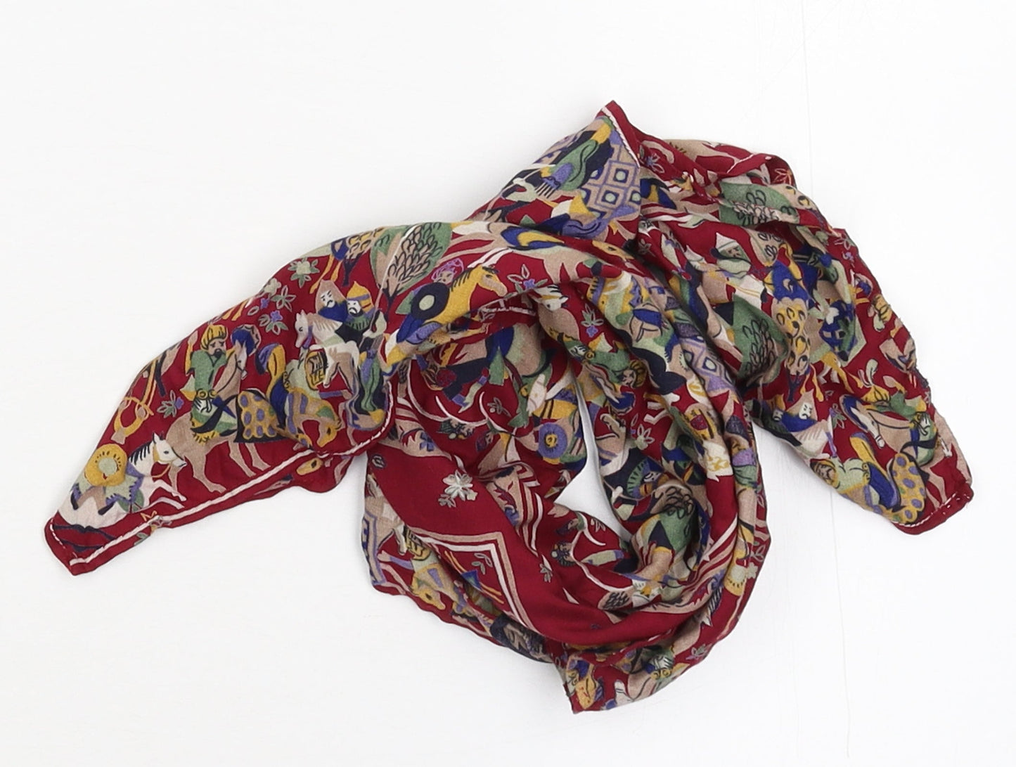 Preworn Girls Bronze Floral Scarf Scarves & Wraps One Size