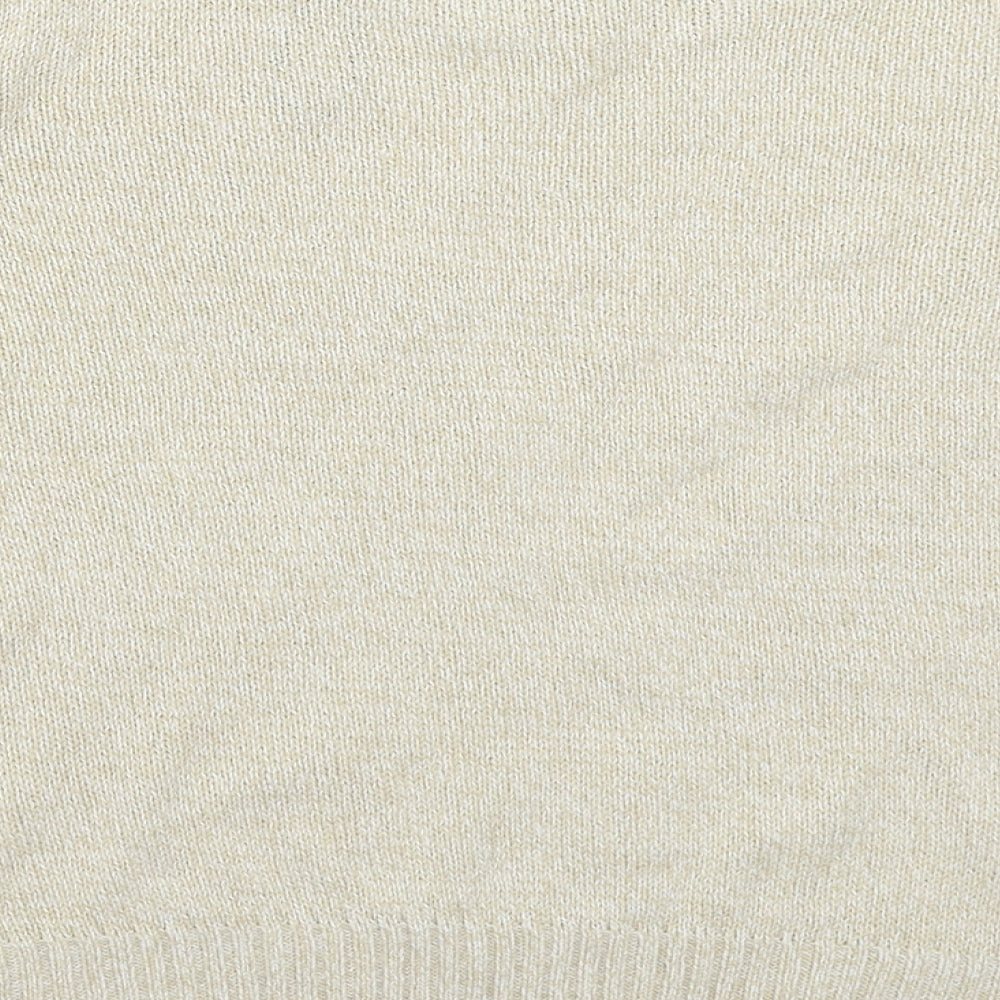 Divided Womens Beige Knit Pullover Jumper Size M