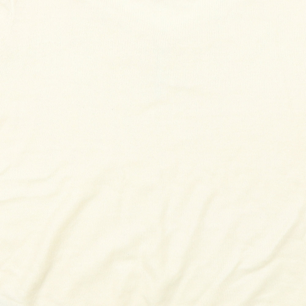 Essential Collection Womens White Basic T-Shirt Size 12
