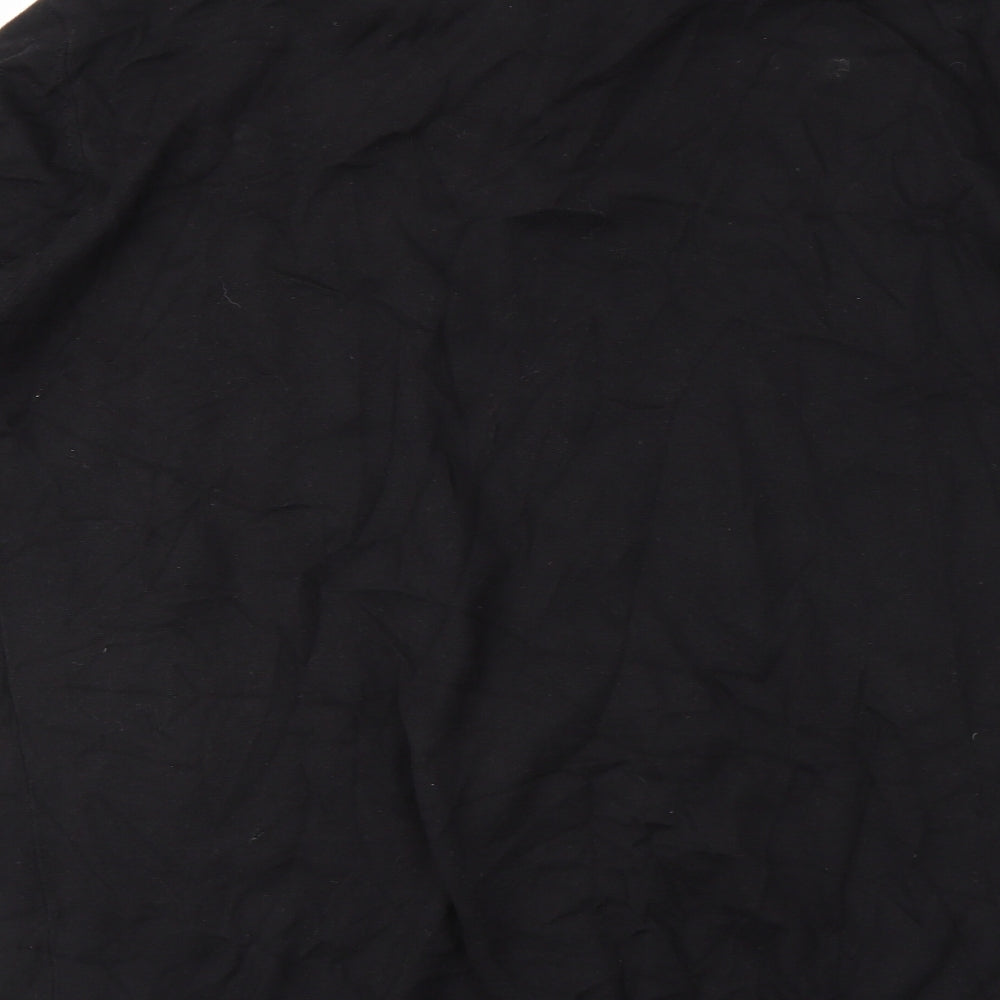NEXT Womens Black Henley Jumper Size XL