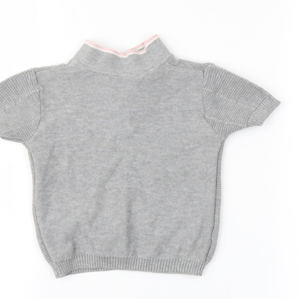 primarl Girls Grey Pullover Polo Size 12-18 Months