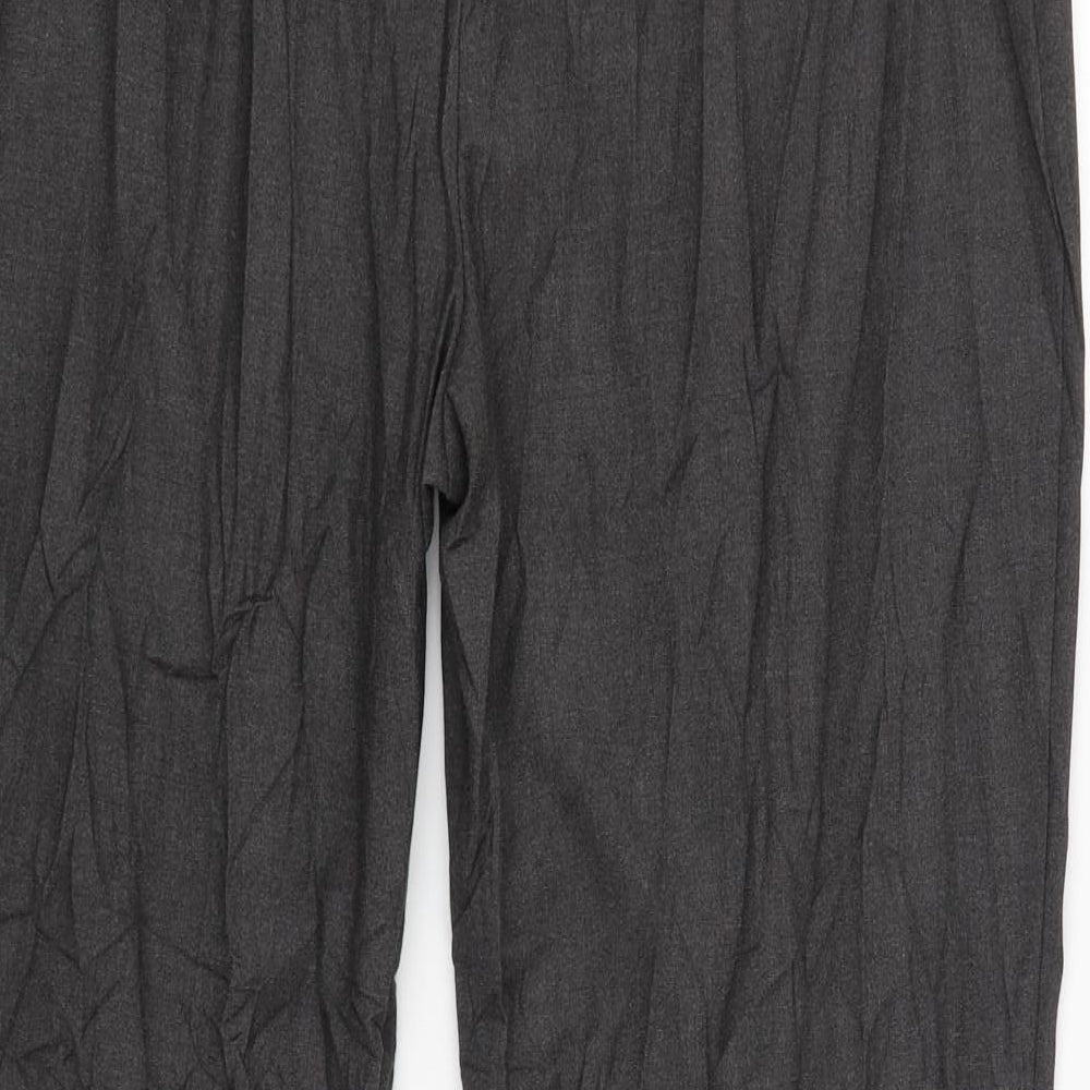 Marks & Spencer Womens Grey Trousers Size 16 L30 in