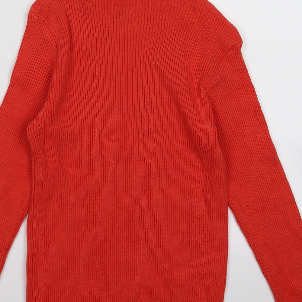Preworn Womens Red Pullover Jumper Size S