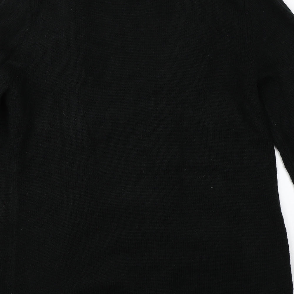 B. You Womens Black Overcoat Coat Size 12