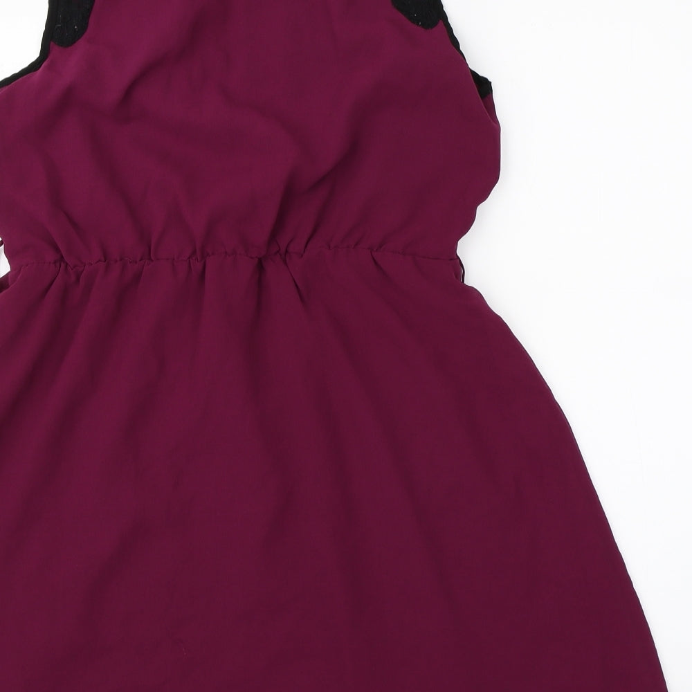 Petites Womens Pink Shift Size 12