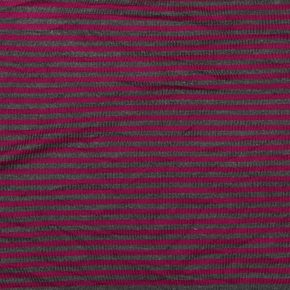 BHS Womens Pink Striped Pullover Jumper Size 14
