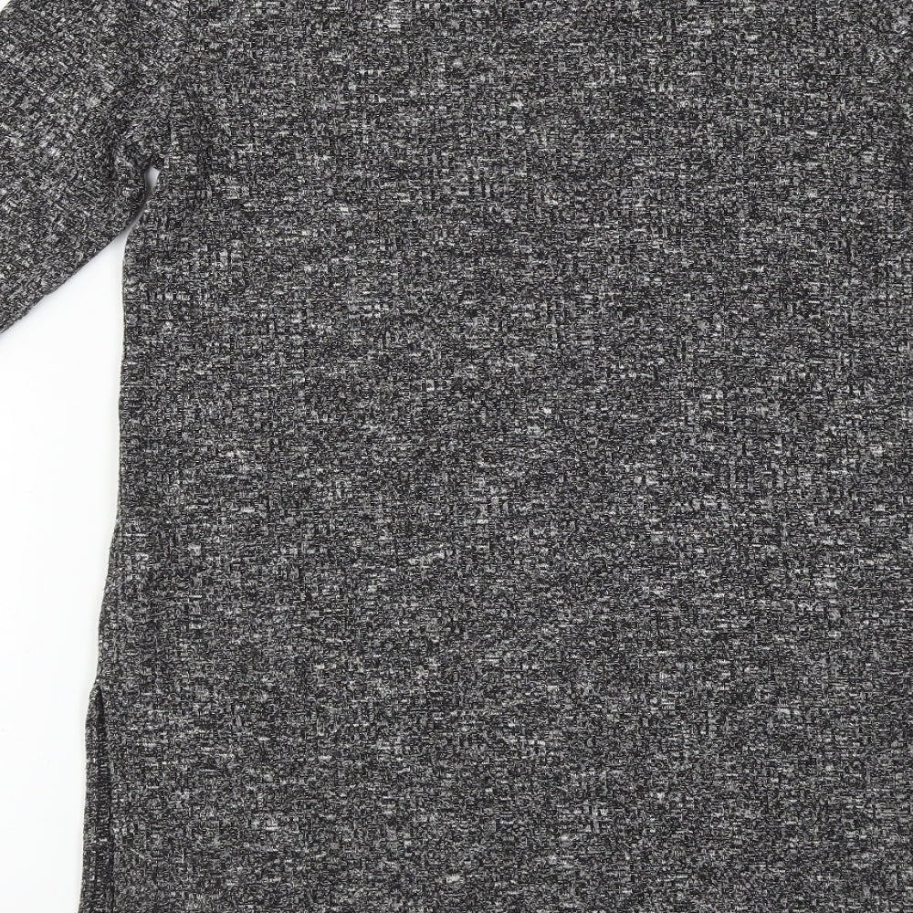 F&F Womens Grey Houndstooth Pullover Jumper Size 10