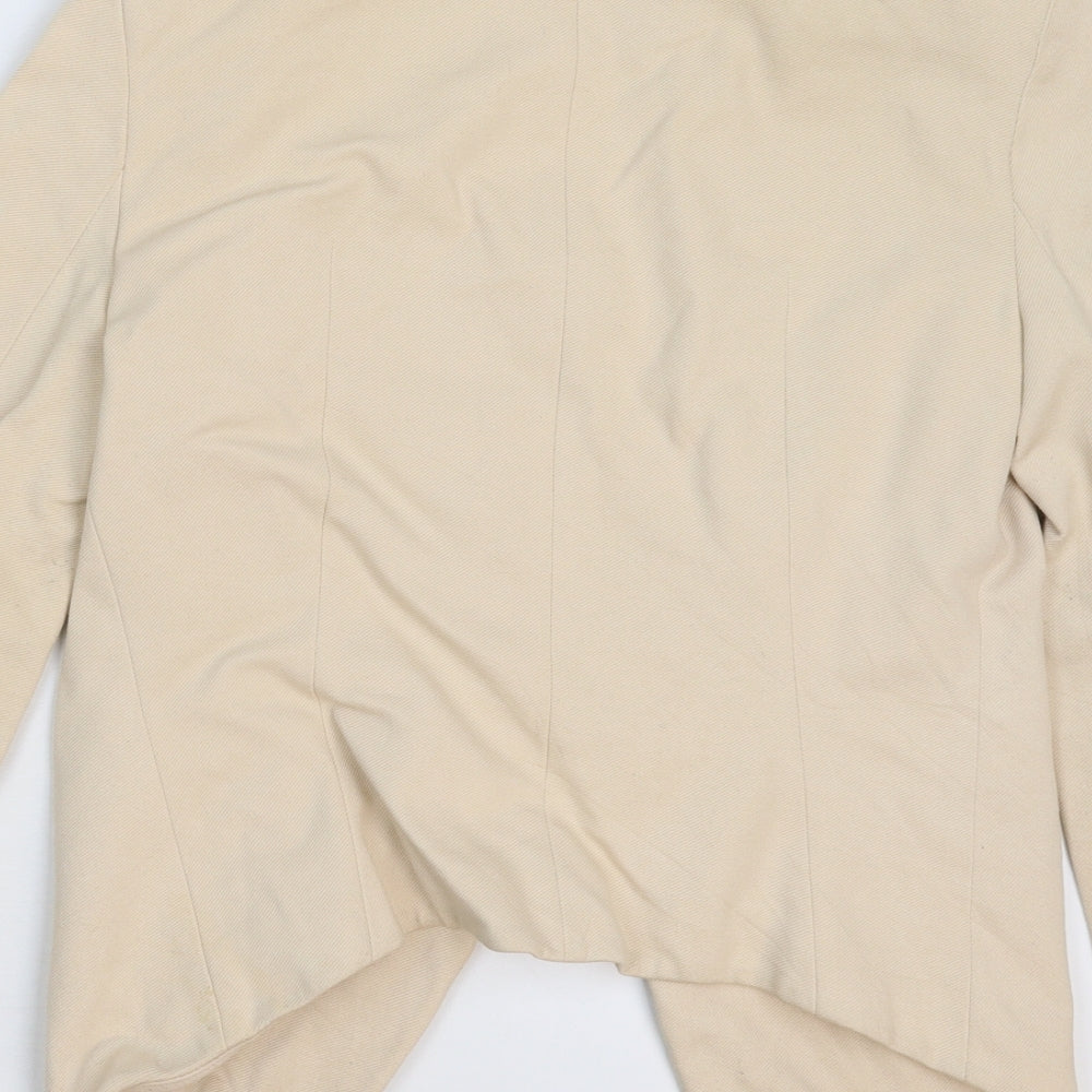 Topshop Womens Beige Jacket Blazer Size 8