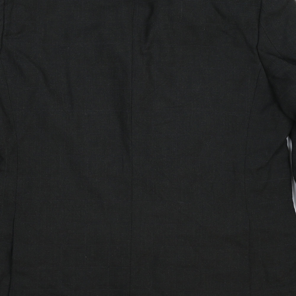 Marks & Spencer Mens Black Check Jacket Suit Jacket Size 44