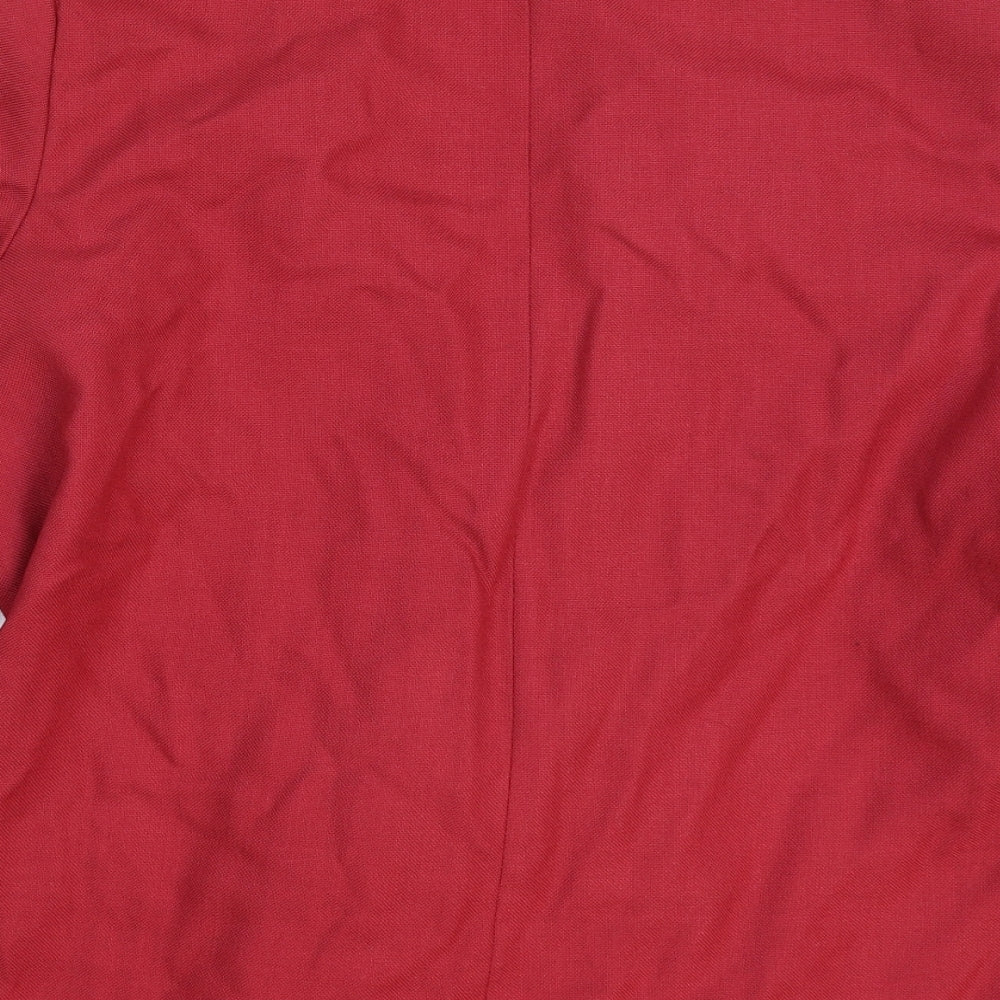 Owen Lewis Womens Pink Jacket Blazer Size 14