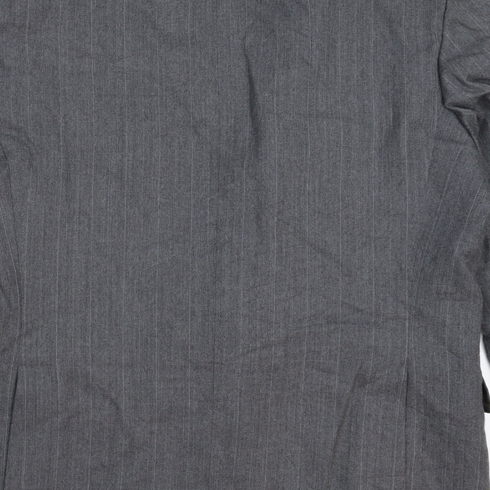 Dunn & Co Mens Grey Striped Jacket Suit Jacket Size 42